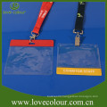 Transparent plastic soft ID card holder